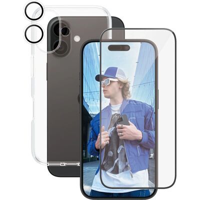 PanzerGlass iPhone 16 3-in-1 MagSafe Bundle - Klarsichtschutz PanzerGlass iPhone 16 3-in-1 MagSafe Bundle - Klarsichtschutz