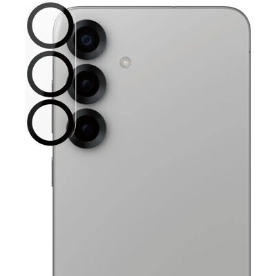 PanzerGlass S25+ (Plus) Kameralinssenskydd - Läbtransparent/Sort - Iskunkestävä PanzerGlass S25+ (Plus) Kameralinssenskydd - Läbtransparent/Sort - Iskunkestävä
