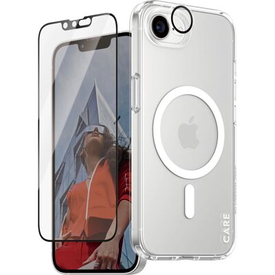 Pacchetto PanzerGlass CARE Flagship 3-in-1 per iPhone SE (2025) Protezione schermo trasparente Pacchetto PanzerGlass CARE Flagship 3-in-1 per iPhone SE (2025) Protezione schermo trasparente