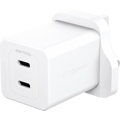 PanzerGlass - Empower 45W - Silver - UK Plug - Charger PanzerGlass - Empower 45W - Silver - UK Plug - Charger