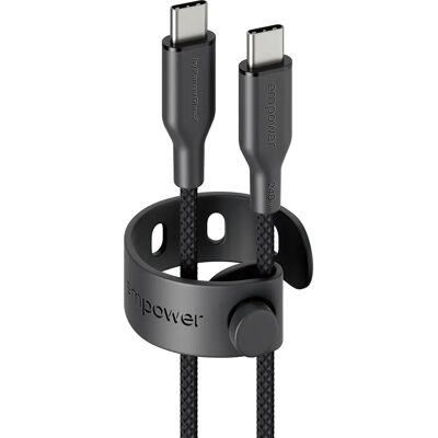 PanzerGlass empower™ Racing 240W USB-C zu USB-C Kabel - 1,2M - Space Black PanzerGlass empower™ Racing 240W USB-C zu USB-C Kabel - 1,2M - Space Black