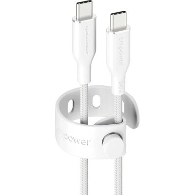 PanzerGlass empower™ Racing 240W Câble USB-C - 1,2M - Blanc Argenté - Publicité PanzerGlass empower™ Racing 240W Câble USB-C - 1,2M - Blanc Argenté - Publicité