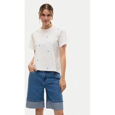 Vero Moda Vmsolvei Mette S Weiß T-Shirt - T-Shirt Vero Moda Vmsolvei Mette S Weiß T-Shirt - T-Shirt