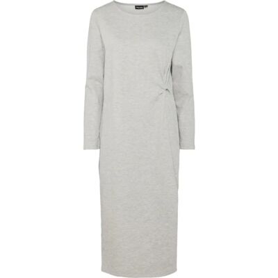 Grau LS Knot Sweat Dress - Sweatshirtkleid Grau LS Knot Sweat Dress - Sweatshirtkleid
