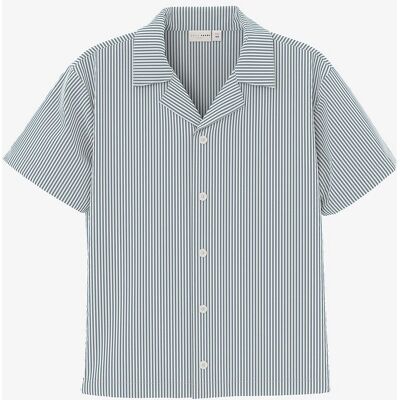 Name it kids - nkmVeryl SS Nreg Shirt - Blå - Skjorte Name it kids - nkmVeryl SS Nreg Shirt - Blå - Skjorte