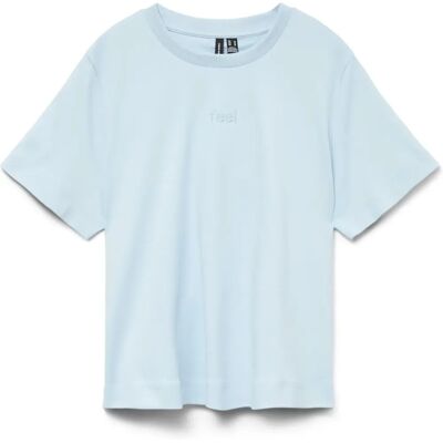 Vero Moda - Top vmPernille Mette SS Top Box Jrs - Blauw - Tops Vero Moda - Top vmPernille Mette SS Top Box Jrs - Blauw - Tops