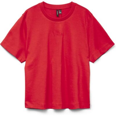Vero Moda - Top vmPernille Mette SS Top Box Jrs - Rouge - Top Vero Moda - Top vmPernille Mette SS Top Box Jrs - Rouge - Top