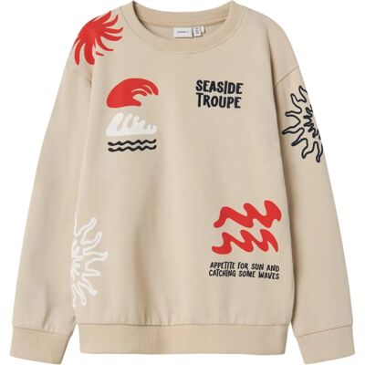 Name It Sweatshirt d'été - Taupe - 116 - Sweatshirt Name It Sweatshirt d'été - Taupe - 116 - Sweatshirt