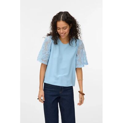 Vero Moda - Top vmNina 2/4 Top Jrs - Blå - Top Vero Moda - Top vmNina 2/4 Top Jrs - Blå - Top