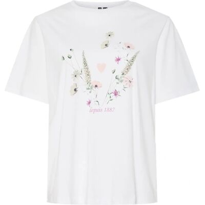 pcFlura 36 Hvit Gedruckt T-Shirt - T-shirt pcFlura 36 Hvit Gedruckt T-Shirt - T-shirt