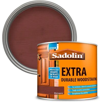 Sadolin 5028565 Mahogany Woodstain - Durable, 500ml Sadolin 5028565 Mahogany Woodstain - Durable, 500ml