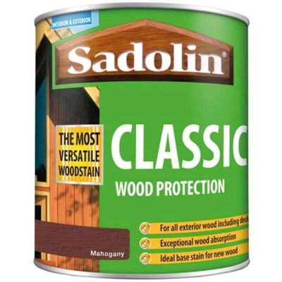 Sadolin Mahogany Weatherproof Wood Stain - 1L Sadolin Mahogany Weatherproof Wood Stain - 1L
