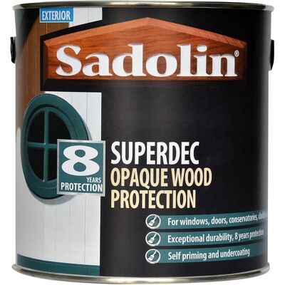 Sadolin 5028827 Superdec Opaque Wood Protection Super White Satin - Wood Protection Sadolin 5028827 Superdec Opaque Wood Protection Super White Satin - Wood Protection