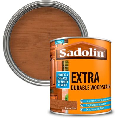 Sadolin 5028551 Extra Durable Woodstain Burma Teak - Woodstain, Burma Teak, Durable Sadolin 5028551 Extra Durable Woodstain Burma Teak - Woodstain, Burma Teak, Durable