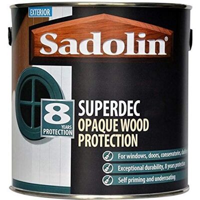 Sadolin Superdec Black Gloss 1L - Wood Protection Sadolin Superdec Black Gloss 1L - Wood Protection