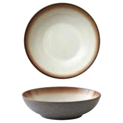 Bitz Keramisk Pastaskål - 20cm - Grå & Creme - Spisebolle Bitz Keramisk Pastaskål - 20cm - Grå & Creme - Spisebolle