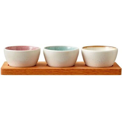 Bitz 12650 Servierteller Steingut Creme - Servierset Bitz 12650 Servierteller Steingut Creme - Servierset