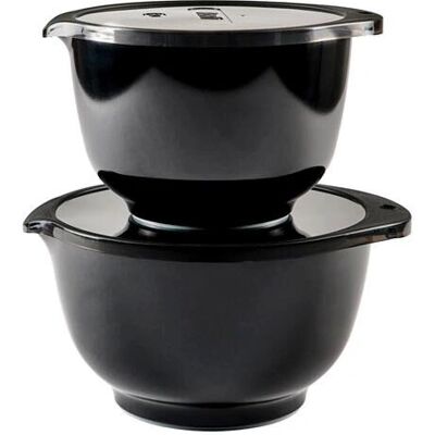 Rosti Black Edition Rührschüssel-Set - 2L 3L Melamin Rosti Black Edition Rührschüssel-Set - 2L 3L Melamin