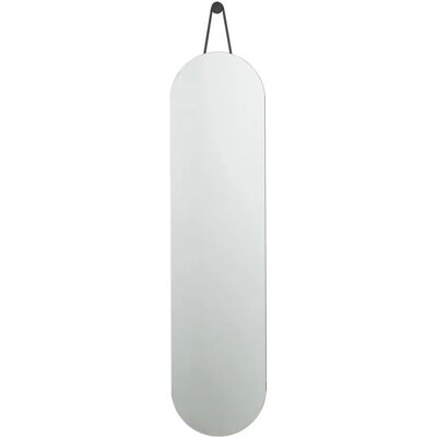 Lustro ścienne Zone Denmark 13588 owalne - Lustro, czarne, 30x120 cm Lustro ścienne Zone Denmark 13588 owalne - Lustro, czarne, 30x120 cm