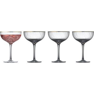 Lyngby Glas Palermo Gold Cocktailglas - 31,5cl 4er Pack Lyngby Glas Palermo Gold Cocktailglas - 31,5cl 4er Pack