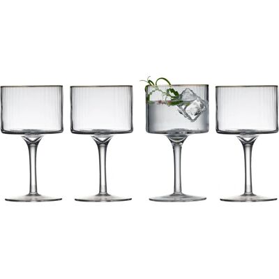 Lyngby Gold Gin & Tonic Glas - 32cl - Vintage Stil Lyngby Gold Gin & Tonic Glas - 32cl - Vintage Stil