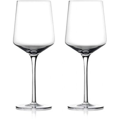 Zone Denmark røde vinglass - 2 stk - 400 ml - Elegant design Zone Denmark røde vinglass - 2 stk - 400 ml - Elegant design