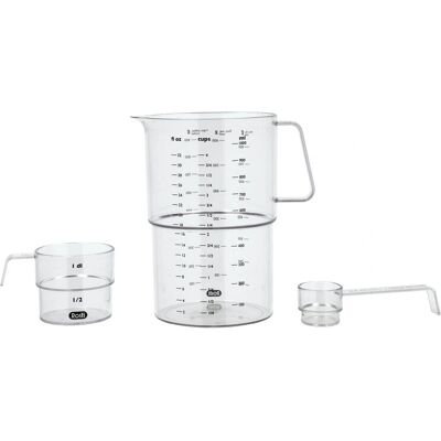 Rosti - Messbecher-Set 1L, Transparent, SAN Rosti - Messbecher-Set 1L, Transparent, SAN