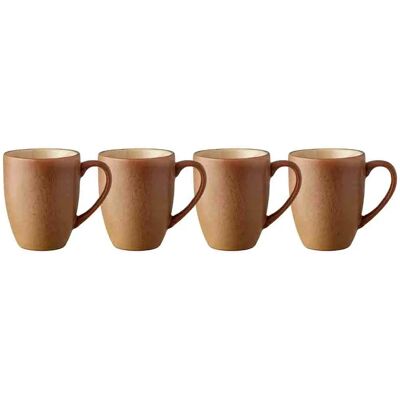 Bitz Sand Holz Tassen-Set - 4er, 300ml mit Henkel Bitz Sand Holz Tassen-Set - 4er, 300ml mit Henkel