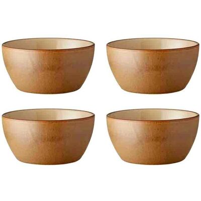 Set de 4 bols en grès Bitz 12cm - Saladier Rustique - Publicité Set de 4 bols en grès Bitz 12cm - Saladier Rustique - Publicité