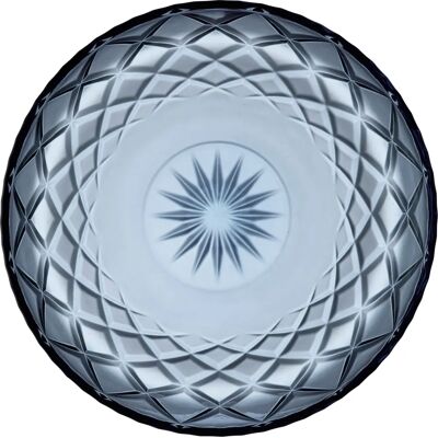 Lyngby Glas Sorrento 30cm Blau Servierplatte Lyngby Glas Sorrento 30cm Blau Servierplatte
