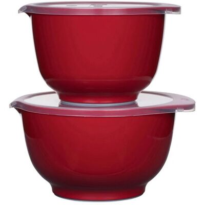 Rosti Margrethe Schalen-Set - Rot - 1,5L & 3L - Stapelbar Rosti Margrethe Schalen-Set - Rot - 1,5L & 3L - Stapelbar