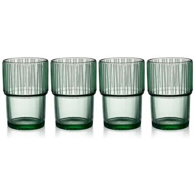 Bitz 30676 Kaffeglassett - Grønn - 4 stk, 380 ml Bitz 30676 Kaffeglassett - Grønn - 4 stk, 380 ml