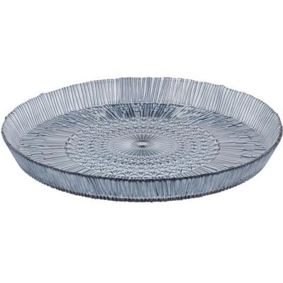 Bitz Kusintha Blaue Servierplatte 30cm aus Glas Bitz Kusintha Blaue Servierplatte 30cm aus Glas