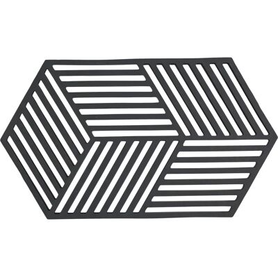 Sottobicchiere Esagonale Zone Denmark - Nero - 24x14cm Sottobicchiere Esagonale Zone Denmark - Nero - 24x14cm