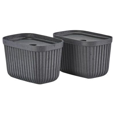 Zone Denmark Blumenübel Black - Aufbewahrungsbox 2er-Set Zone Denmark Blumenübel Black - Aufbewahrungsbox 2er-Set