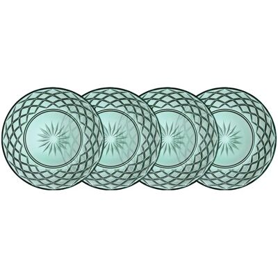 Lyngby Glas Sorrento Glasstallerken - 21cm 4 Stk Grønn Lyngby Glas Sorrento Glasstallerken - 21cm 4 Stk Grønn