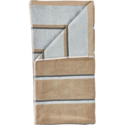 Zone Denmark - Sauna - Camel/Ice Blue/Olive Green - Håndkle Zone Denmark - Sauna - Camel/Ice Blue/Olive Green - Håndkle
