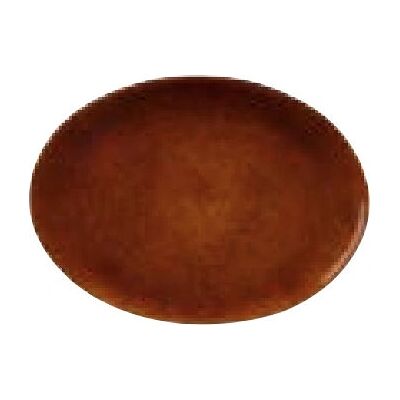 Bitz Ovales Steingut Servierplatte - Schwarz/Amber - 45x34cm Bitz Ovales Steingut Servierplatte - Schwarz/Amber - 45x34cm