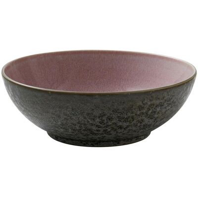 Bitz Salatbolle - Steingods-grå, Rosa 30cm Bitz Salatbolle - Steingods-grå, Rosa 30cm