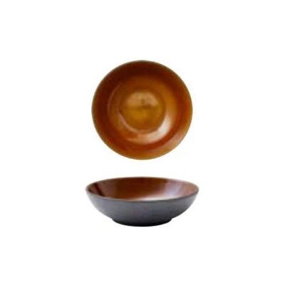 BITZ 821422 Svart utside - Amber innside - Steinware Salatbolle BITZ 821422 Svart utside - Amber innside - Steinware Salatbolle