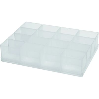 Insert de rangement Raaco - 16 compartiments - Transparent - 220x160x47mm - Type de rangement - Publicité Insert de rangement Raaco - 16 compartiments - Transparent - 220x160x47mm - Type de rangement - Publicité