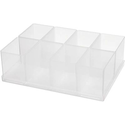 Raaco Inzet 80 8xBA8-1 Bak - Opbergdoos, 79x55 mm, H: 80 mm Raaco Inzet 80 8xBA8-1 Bak - Opbergdoos, 79x55 mm, H: 80 mm