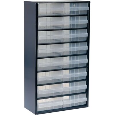 Raaco 137423 Storage Cabinet - 16 Drawers - Dark Blue Raaco 137423 Storage Cabinet - 16 Drawers - Dark Blue