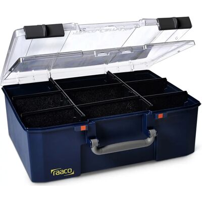 Raaco CarryLite 150-9 DL Scatola di conservazione blu - Scatola di conservazione Raaco CarryLite 150-9 DL Scatola di conservazione blu - Scatola di conservazione