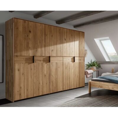 HOME AFFAIRE Huven Kleiderschrank - 5-Türen, Massivholz, Natur finish HOME AFFAIRE Huven Kleiderschrank - 5-Türen, Massivholz, Natur finish