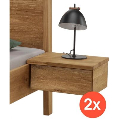 Home Affaire Huven Natur Eiche Nachttisch - Nachttisch Home Affaire Huven Natur Eiche Nachttisch - Nachttisch