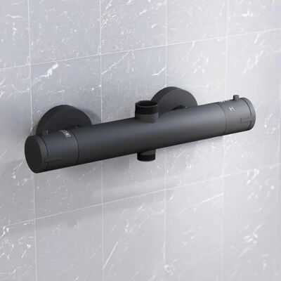 Nes Home - Round - Matte Black - Shower Bar Valve Nes Home - Round - Matte Black - Shower Bar Valve