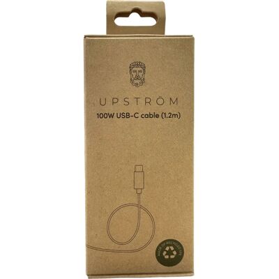 Upström Circular USB-C zu USB-C Kabel 120cm - Weiß - Laden & Daten Upström Circular USB-C zu USB-C Kabel 120cm - Weiß - Laden & Daten