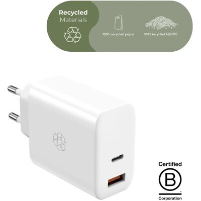 UPSTRÖM - GC650-E - Hvid - 65W GaN - Charger UPSTRÖM - GC650-E - Hvid - 65W GaN - Charger