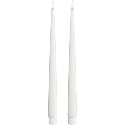 Deluxe HomeArt LED Lys - 28cm, Skinnende, Ekte Flammeffekt Deluxe HomeArt LED Lys - 28cm, Skinnende, Ekte Flammeffekt